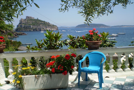 Ischia traumhafte Terrasse. Ischia traumhafte Terrasse.